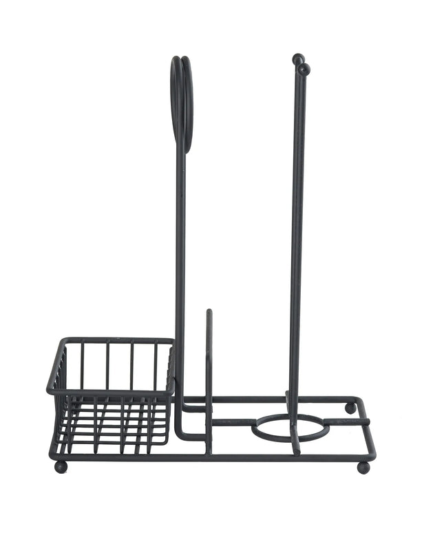 Khay Đựng Gia Vị Chữ Nhật 2 Ngăn Tablecraft 10263 - Thép, Đen