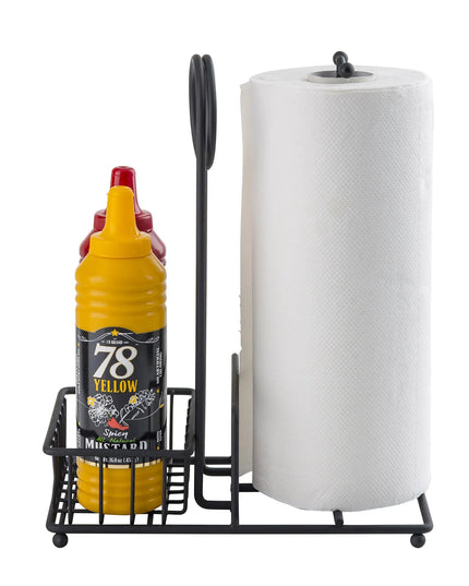Khay Đựng Gia Vị Chữ Nhật 2 Ngăn Tablecraft 10263 - Thép, Đen