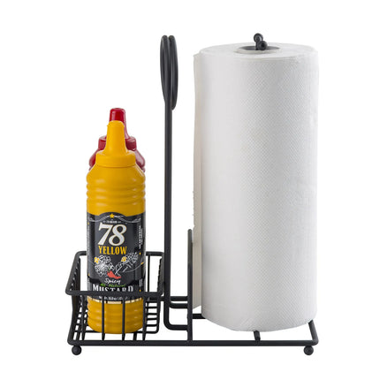 Khay Đựng Gia Vị Chữ Nhật 2 Ngăn Tablecraft 10263 - Thép, Đen