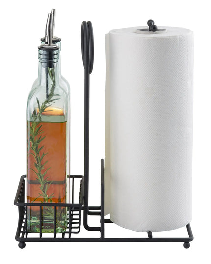 Khay Đựng Gia Vị Chữ Nhật 2 Ngăn Tablecraft 10263 - Thép, Đen