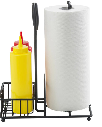 Khay Đựng Gia Vị Chữ Nhật 2 Ngăn Tablecraft 10263 - Thép, Đen