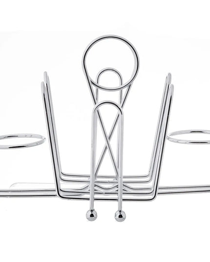 Khay Đựng Gia Vị Chữ Nhật 4 Ngăn Tablecraft 591C Dây Thép Mạ Chrome