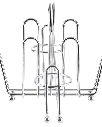Khay Đựng Gia Vị Chữ Nhật 4 Ngăn Tablecraft 591C Dây Thép Mạ Chrome