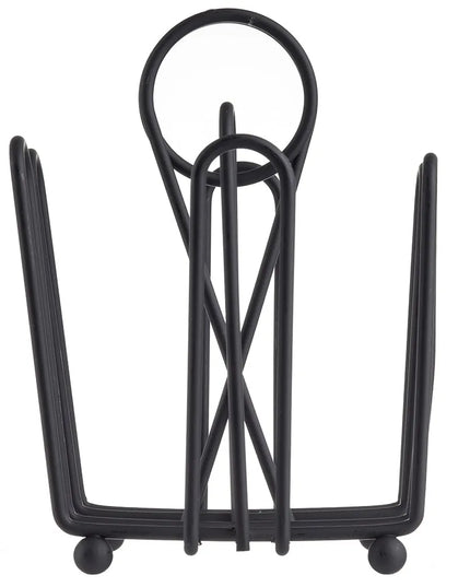 Khay Đựng Gia Vị Chữ Nhật 4 Ngăn Tablecraft 597CBK - Dây Kim Loại, Đen