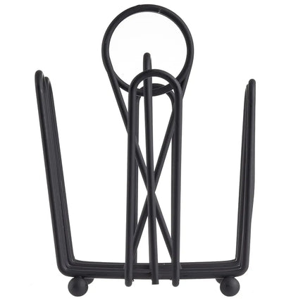 Khay Đựng Gia Vị Chữ Nhật 4 Ngăn Tablecraft 597CBK - Dây Kim Loại, Đen