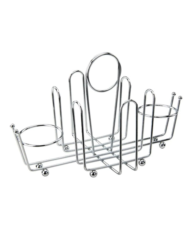 Khay Đựng Gia Vị Chữ Nhật 4 Ngăn Winco WH-1 - Dây Kim Loại Mạ Chrome