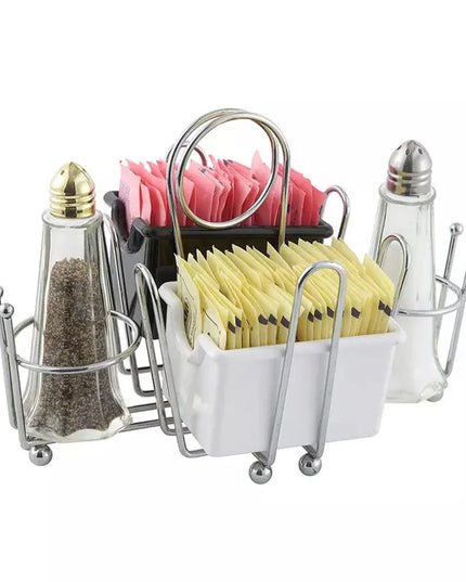 Khay Đựng Gia Vị Chữ Nhật 4 Ngăn Winco WH-1 - Dây Kim Loại Mạ Chrome
