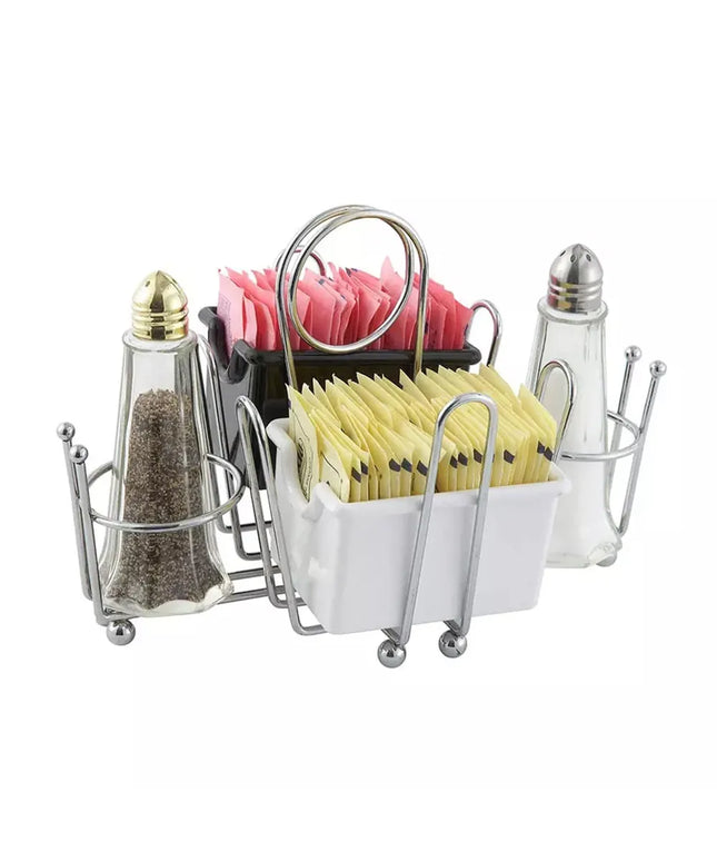 Khay Đựng Gia Vị Chữ Nhật 4 Ngăn Winco WH-1 - Dây Kim Loại Mạ Chrome