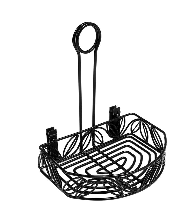 Khay Đựng Gia Vị Nửa Vòng Tròn American Metalcraft CRL86 - Sắt Rèn, Đen