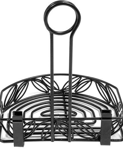 Khay Đựng Gia Vị Nửa Vòng Tròn American Metalcraft CRL86 - Sắt Rèn, Đen