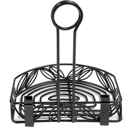 Khay Đựng Gia Vị Nửa Vòng Tròn American Metalcraft CRL86 - Sắt Rèn, Đen