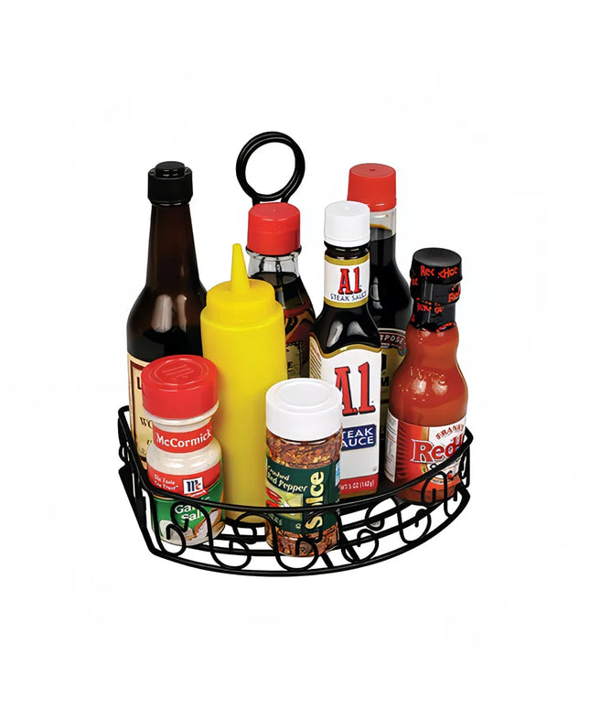 Khay Đựng Gia Vị Nửa Vòng Tròn Winco WBKH-6SB - Dây Kim Loại, Đen