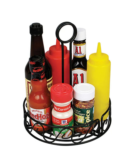 Khay Đựng Gia Vị Tròn Winco WBKH-6R - Dây Kim Loại, Đen