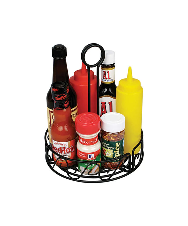 Khay Đựng Gia Vị Tròn Winco WBKH-6R - Dây Kim Loại, Đen
