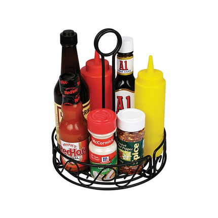 Khay Đựng Gia Vị Tròn Winco WBKH-6R - Dây Kim Loại, Đen