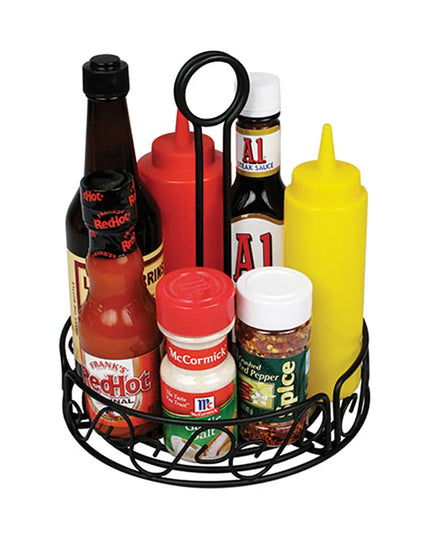 Khay Đựng Gia Vị Tròn Winco WBKH-7R - Dây Kim Loại, Đen