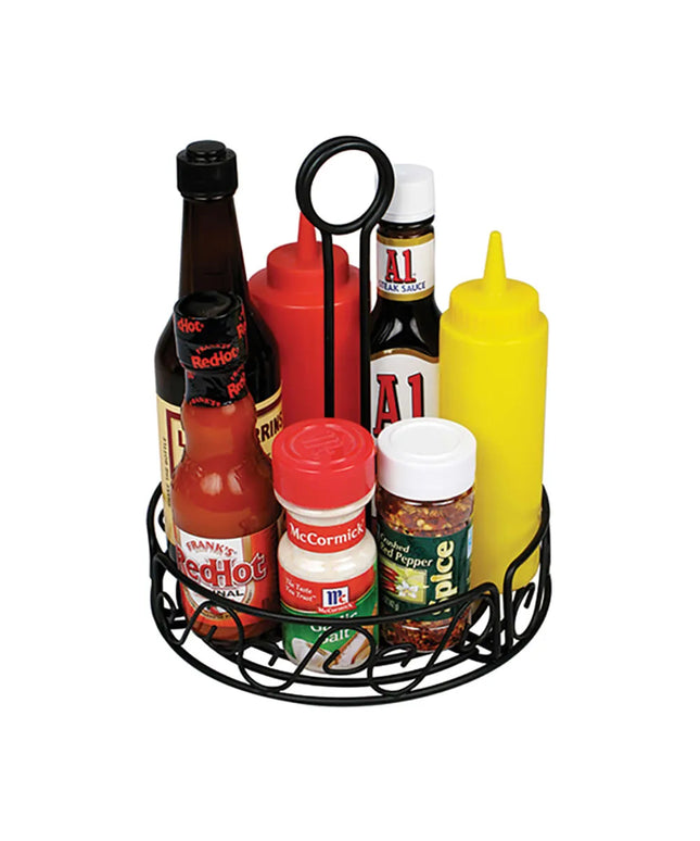 Khay Đựng Gia Vị Tròn Winco WBKH-7R - Dây Kim Loại, Đen