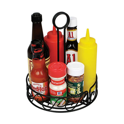 Khay Đựng Gia Vị Tròn Winco WBKH-7R - Dây Kim Loại, Đen
