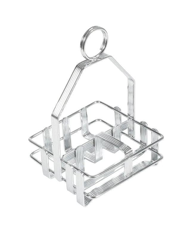 Khay Đựng Gia Vị Vuông 3 Ngăn Winco WH-7 - Kim Loại Mạ Chrome