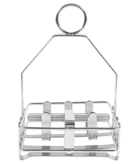 Khay Đựng Gia Vị Vuông 3 Ngăn Winco WH-7 - Kim Loại Mạ Chrome