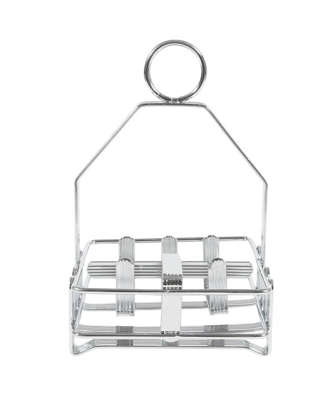 Khay Đựng Gia Vị Vuông 3 Ngăn Winco WH-7 - Kim Loại Mạ Chrome