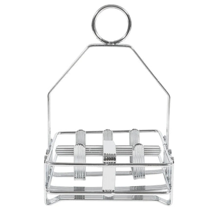 Khay Đựng Gia Vị Vuông 3 Ngăn Winco WH-7 - Kim Loại Mạ Chrome