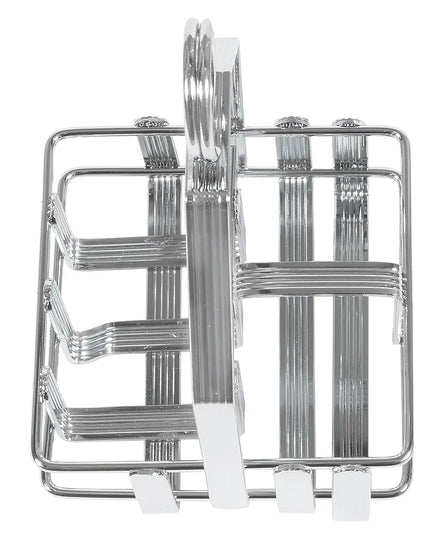 Khay Đựng Gia Vị Vuông 3 Ngăn Winco WH-7 - Kim Loại Mạ Chrome