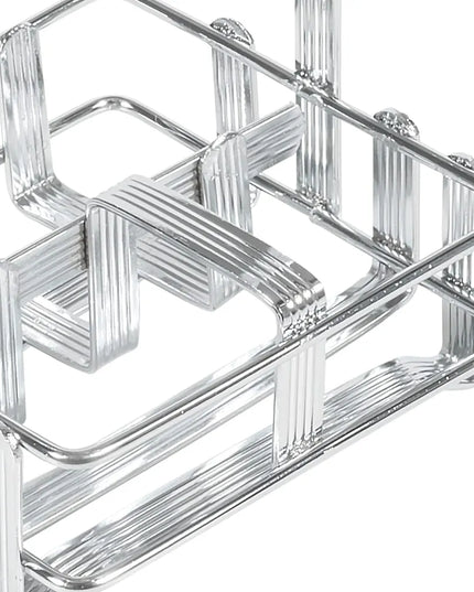 Khay Đựng Gia Vị Vuông 3 Ngăn Winco WH-7 - Kim Loại Mạ Chrome
