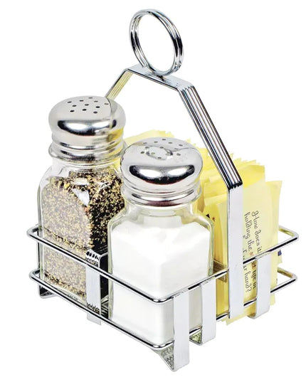 Khay Đựng Gia Vị Vuông 3 Ngăn Winco WH-7 - Kim Loại Mạ Chrome