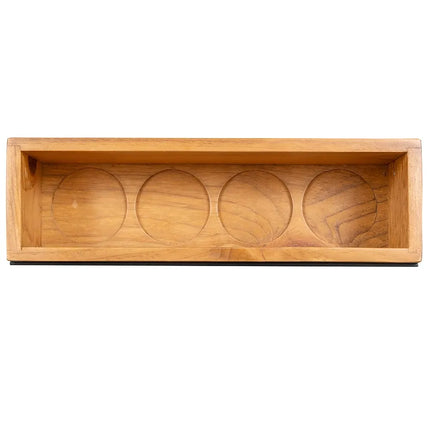 Khay Đựng Ly Thử Cal-Mil 3058 Có Thể Viết Lên 26 x 8.3 x 7 cm Gỗ