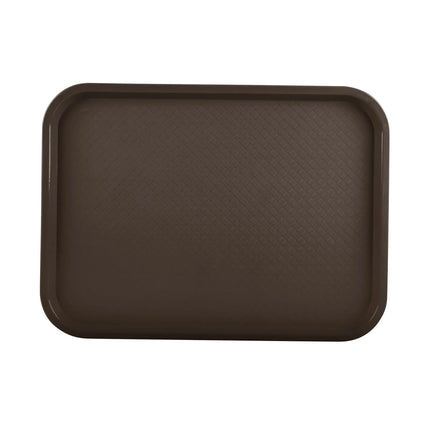 Khay Đựng Thức Ăn Nhanh Nhựa Vollrath 86111 40.6 cm x 30.5 cm Nâu