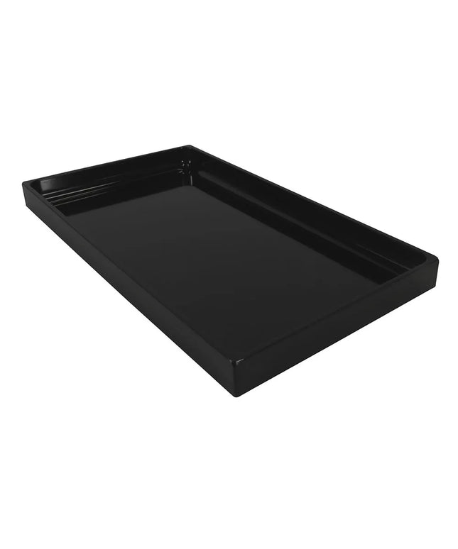 Khay Đựng Thực Phẩm Chữ Nhật Elite Global Solutions M8151-B Melamine Đen 38.1 x 20.3 x 2.5 cm