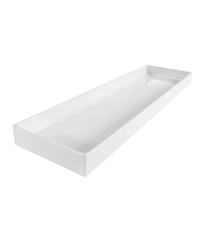 Khay Đựng Thực Phẩm Chữ Nhật Elite Global Solutions M8302-W Melamine Trắng 76.2 x 20.3 x 5.1 cm