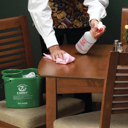 Khay Đựng Xô San Jamar KP500 Kleen Pail Caddy - Kèm Xô Và Bình Xịt