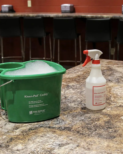 Khay Đựng Xô San Jamar KP500 Kleen Pail Caddy - Kèm Xô Và Bình Xịt