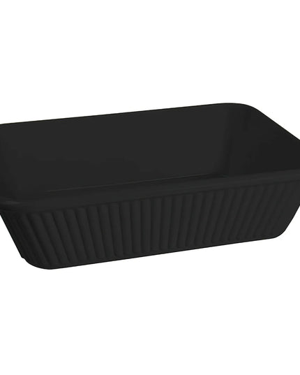 Khay Hầm Chữ Nhật Melamine Đen GET ML-177-BK 2.84 l