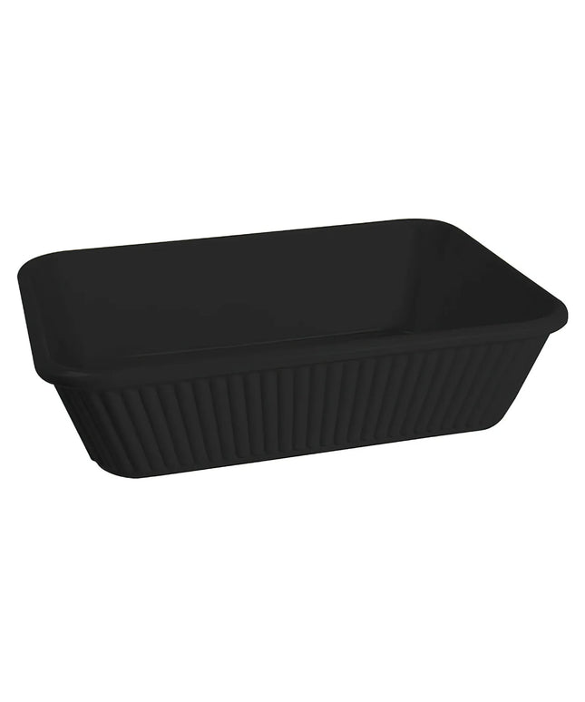 Khay Hầm Chữ Nhật Melamine Đen GET ML-177-BK 2.84 l