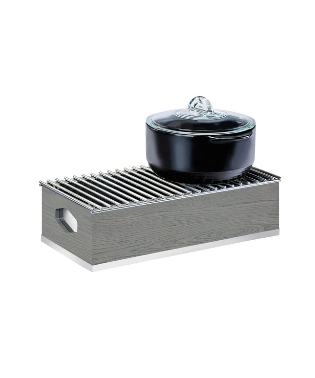Khay Hâm Nóng Thay Thế Chữ Nhật Cal-Mil 3813-83 49.5 x 25.4 x 14 cm, Màu Xám
