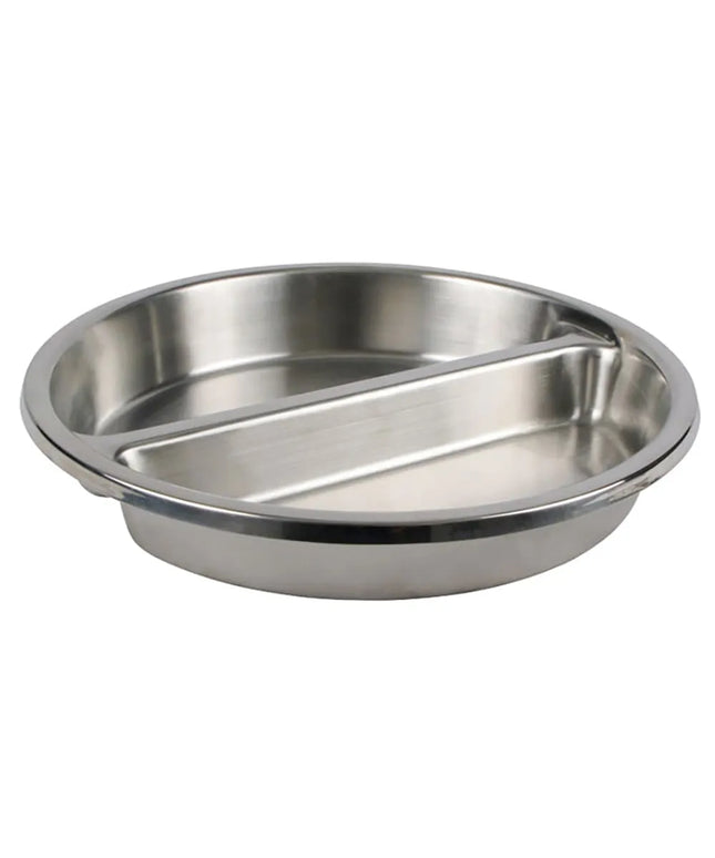 Khay Hâm Nóng Tròn Winco SPFD-2R 38.6 cm Sâu 6.1 cm Có Vách Ngăn Phù Hợp Nồi Hâm 602 & 308A
