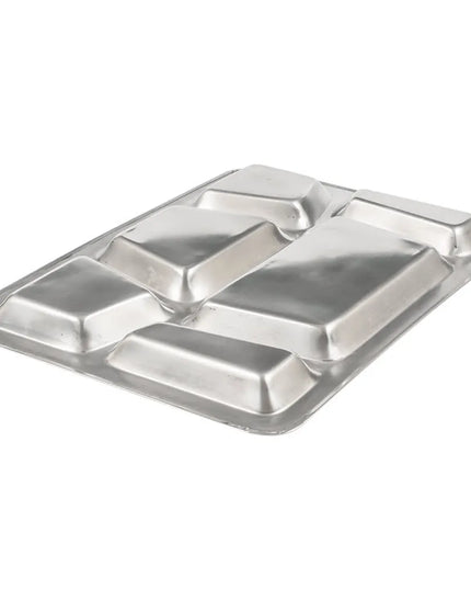 Khay Inox Hình Chữ Nhật Winco SMT-2 6 Ngăn, 39.4 x 29.2 cm