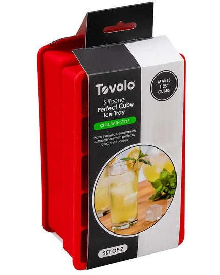 Khay Làm Đá Hình Vuông Tovolo 81-9516 Màu Candy Apple