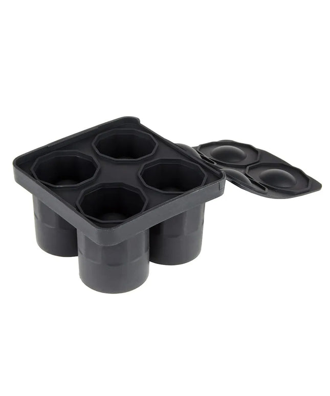 Khay Làm Đá Ly Shot Tablecraft BSST 4 Ngăn - Silicone, Màu Đen