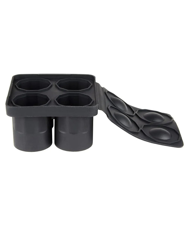 Khay Làm Đá Ly Shot Tablecraft BSST 4 Ngăn - Silicone, Màu Đen