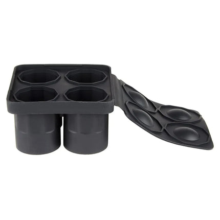 Khay Làm Đá Ly Shot Tablecraft BSST 4 Ngăn - Silicone, Màu Đen