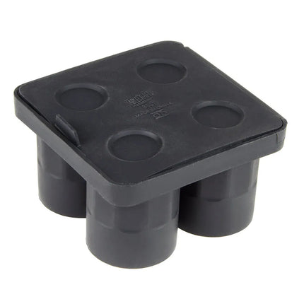 Khay Làm Đá Ly Shot Tablecraft BSST 4 Ngăn - Silicone, Màu Đen