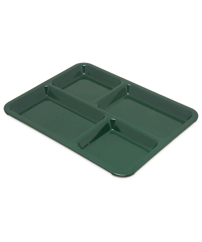 Khay Melamine Chữ Nhật Carlisle KL44408 4 Ngăn 27.9 x 21.6 cm Màu Xanh Rừng