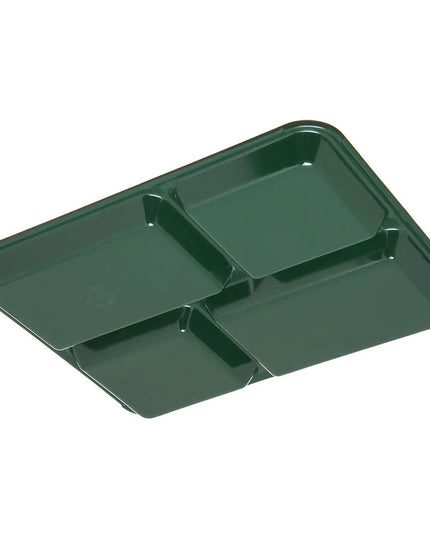 Khay Melamine Chữ Nhật Carlisle KL44408 4 Ngăn 27.9 x 21.6 cm Màu Xanh Rừng