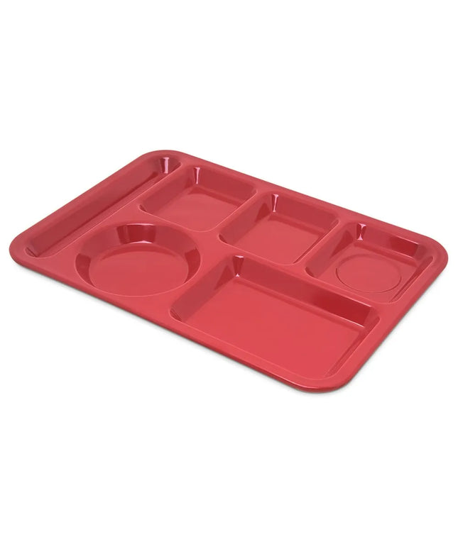 Khay Melamine Chữ Nhật Chia 6 Ngăn Carlisle 4398005 35.6 cm x 25.4 cm Màu Đỏ
