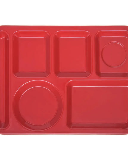 Khay Melamine Chữ Nhật Chia 6 Ngăn Carlisle 4398005 35.6 cm x 25.4 cm Màu Đỏ