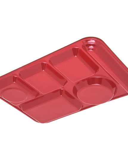 Khay Melamine Chữ Nhật Chia 6 Ngăn Carlisle 4398005 35.6 cm x 25.4 cm Màu Đỏ